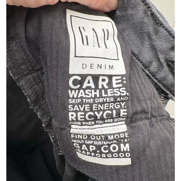 Gap Charcoal Black Jeans, Universal Jegging Mid Rise Cropped, Women's Size 10P - Picture 4 of 6